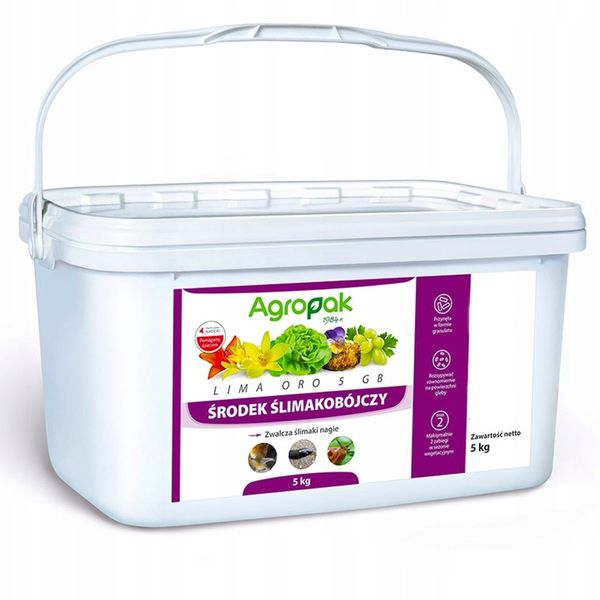 Granulat na ślimaki Lima Oro 5GB ślimakobójczy niebieskie granulki 5kg zdjęcie 2