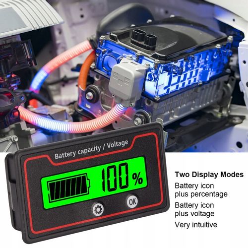 WSKAŹNIK NAŁADOWANIA AKUMULATORA 12-84 V LCD na Arena.pl