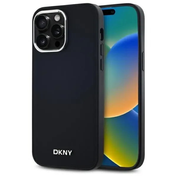 Etui DKNY Plain Logo MagSafe na iPhone 14 Pro Max - czarne zdjęcie 1