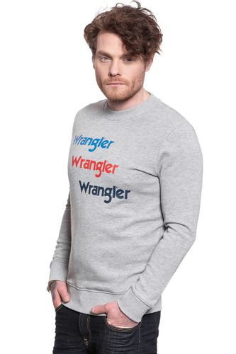 WRANGLER SEASONAL LOGO SWEAT MID GREY MEL W6A5HAX37 XL na Arena.pl
