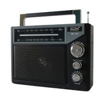 Radioodbiornik sieciowo-bateryjny AM/FM mini jack 3,5mm uchwyt antena