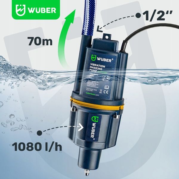 POMPA DO WODY CZYSTEJ DOLNOSSĄCA MOCNA POMPA RUSKA DO STUDNI NUREK zdjęcie 10