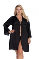 laura black robe l+ (czarny szlafrok)