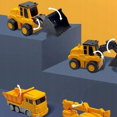 MAGNETYCZNE ZABAWKI DO MONTAŻU POJAZDÓW BUDOWLANYCH. ZABAWKI DLA DZIECI na Arena.pl