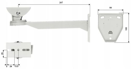 Uchwyt stalowy do obudów i kamer BR-260H na Arena.pl