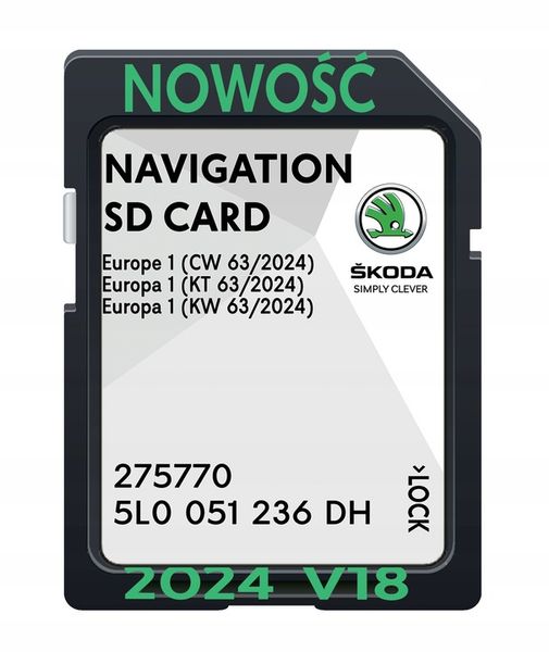 MAPA SKODA MIB2 SUPERB OCTAVIA YETI 2024 RADARY zdjęcie 6