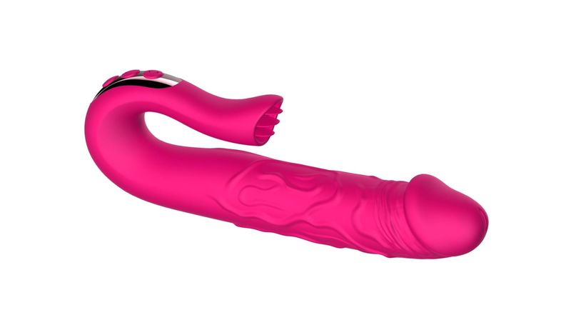 Realistic Tongue Stimulating Dildo Vibrator zdjęcie 8