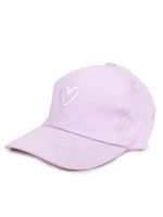 Czapka z daszkiem bejsbolówka dziewczęca serduszko 42-46 YOCLUB