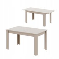 Duży rozkładany stół LOFT 90x160/225 cm do jadalni - kaszmirowy