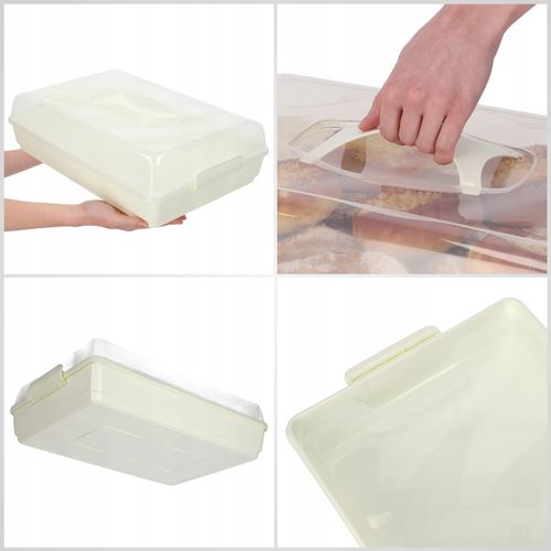 POJEMNIK PUDEŁKO NA CIASTO ŻYWNOŚĆ Z PRZYKRYWKĄ na Arena.pl