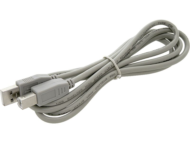 Przyłącze USB A - B 1,5m komputer-drukarka szary zdjęcie 1