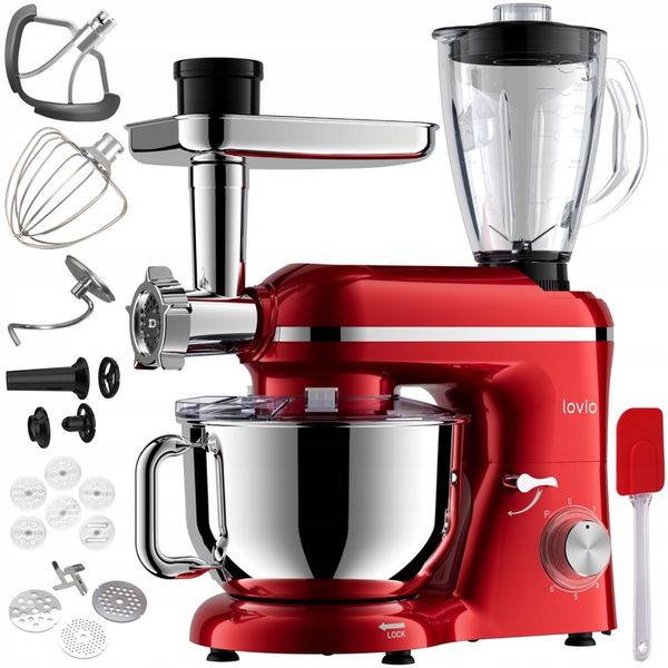 Robot kuchenny mikser planetarny blender kielichowy maszynka do mięsa LOVIO zdjęcie 1