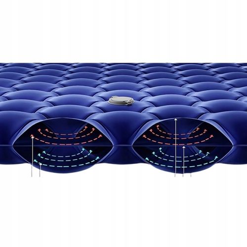 Mata Łóżko Turystyczne Dmuchany Materac Do Spania Gruby 200x60x10 cm Lekki na Arena.pl