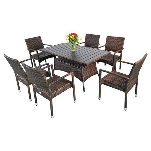 MEBLE Z TECHNORATTANU DORIS ELEGANT 6+1 (109256) na Arena.pl