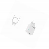 Ładowarka sieciowa GaN 45W dwa USB-C z kabelem do Samsung Galaxy S23
