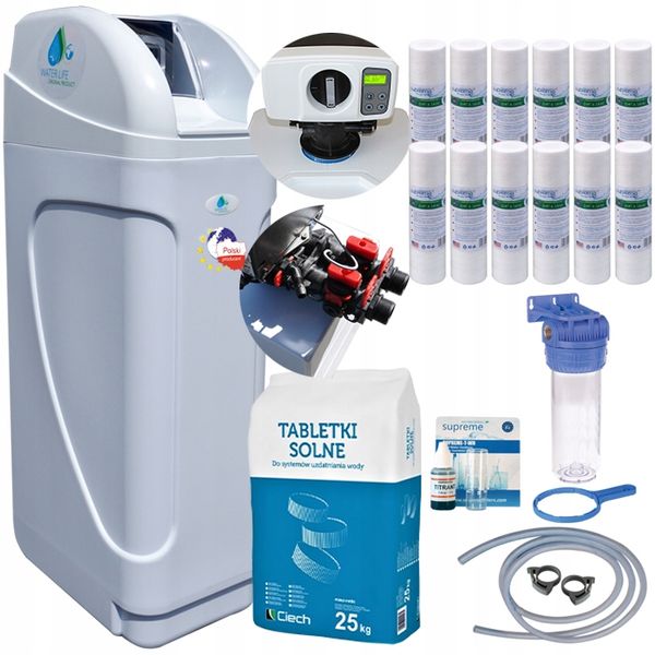 Zmiękczacz wody - 30L, sól, test, wkłady zdjęcie 2