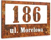 TABLICA ADRESOWA METAL NUMER DOMU POSESJI dibond 20x15