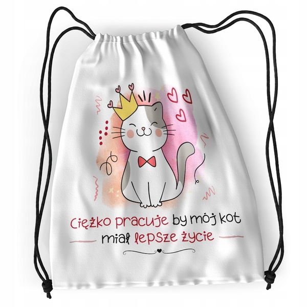 Plecak Kotki Kotek Szkolny Worek Torba Z Nadrukiem Ze Zdjęciem zdjęcie 1