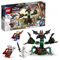 LEGO MARVEL SUPER HEROES ATAK NA NOWY ASGARD ZESTAW KLOCKI THOR 159 EL. 7+