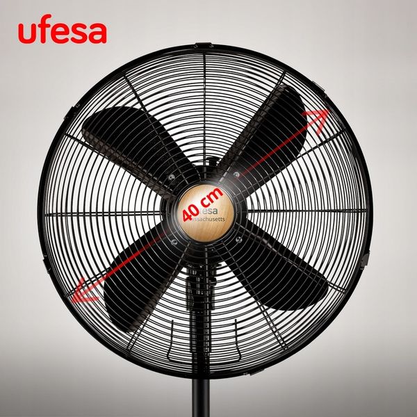 WENTYLATOR STOJĄCY UFESA WIATRAK PODŁOGOWY CICHY MOCNY METALOWY 50W 40CM zdjęcie 4