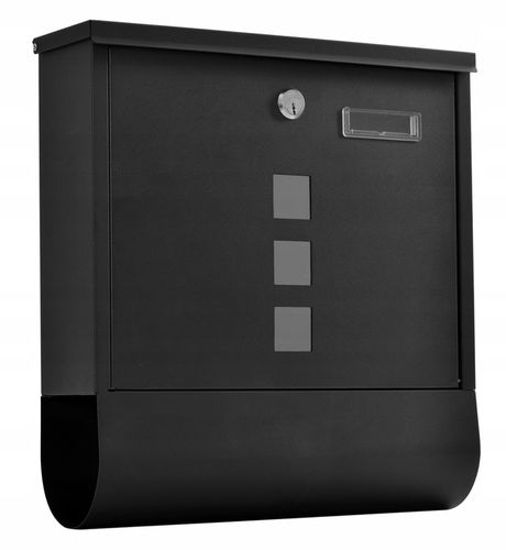 SKRZYNKA NA LISTY GAZETY POCZTĘ OGORDZENIE DO DOMU POCZTOWA CZARNA na Arena.pl