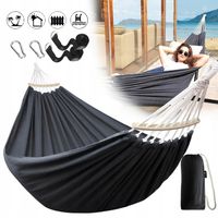 DUŻY HAMAK DWUOSOBOWY XXXL OGRODOWY MOCNY PŁÓCIENNY HAMAK 150X200CM