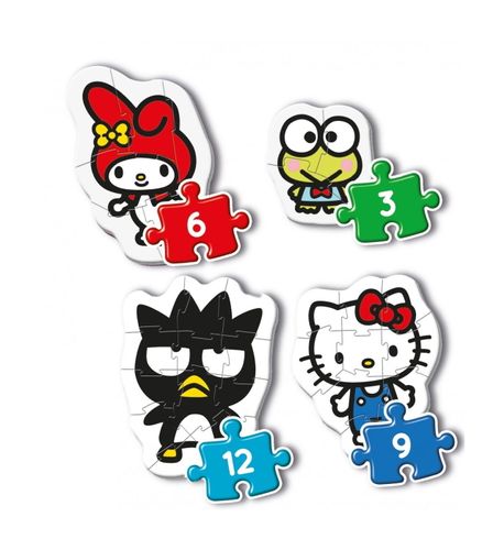 PUZZLE 3+6+9+12 CLEMENTONI HELLO KITTY C20818 na Arena.pl