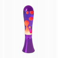 LAMPA LAWA Fioletowa Duża Dekoracyjna Lampka Nocna na Biurko do Sypialni
