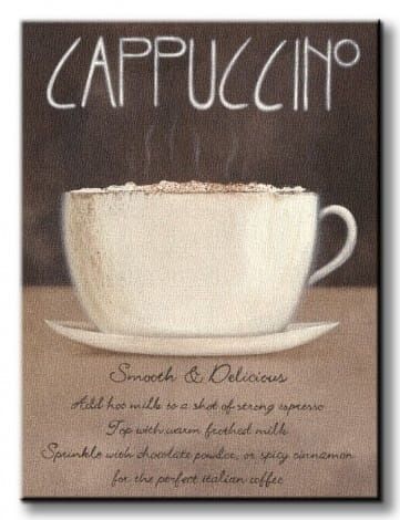 Cappuccino - Obraz na płótnie 60x80 cm na Arena.pl