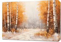 Obraz 70x50cm Jesienne Brzozy