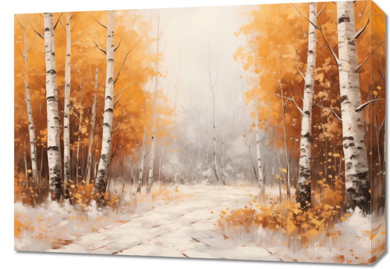 Obraz 70x50cm Jesienne Brzozy zdjęcie 1