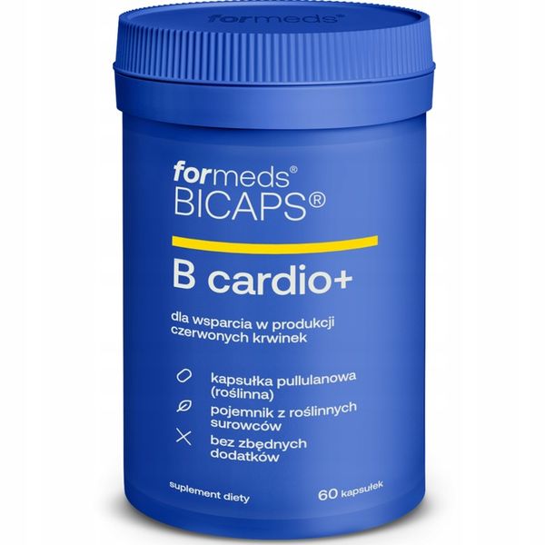 formeds BICAPS B cardio + (B12, B6, folian) - 60 kapsułek zdjęcie 2