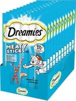 Dreamies Meaty Sticks Mięsne Kabanoski Przysmak z łososiem dla kota 14x30g