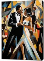 Obraz 70x100cm Jazzowa Wieczorna Harmonia