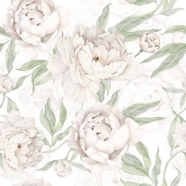 Tapeta Piwonie W30 270 cm płótno zdjęcie 1