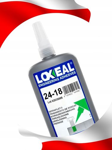 KLEJ DO GWINTÓW NAKRĘTEK ŚRUB LOXEAL 24-18 ŁATWO DEMONTOWALNY 250 ml na Arena.pl