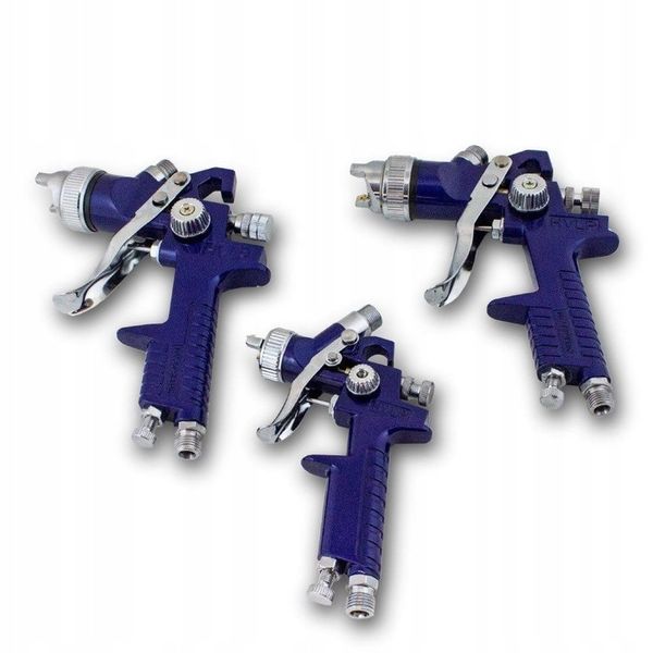 Pistolety Lakiernicze HVLP Natryskowe ZESTAW 3 szt zdjęcie 3