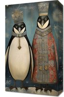 Obraz 30x50cm Królewskie Pingwiny