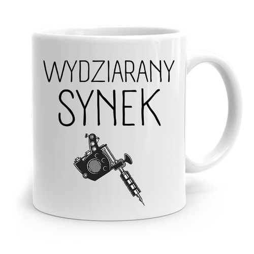 Kubek Prezent Dla Syna Wydziarany Synek Prezent Z Nadrukiem Ze Zdjęciem na Arena.pl