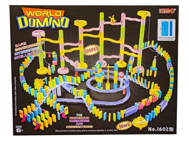 Ogromny Tor Kulkowy KULODROM DOMINO 308 elementów zdjęcie 2