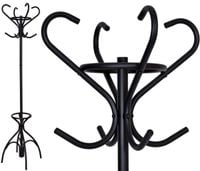 Wieszak stojący Livio czarny 175 cm loftowy