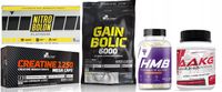 KOMPLETNY ZESTAW ODŻYWEK NA START HMB AAKG BIAŁKO