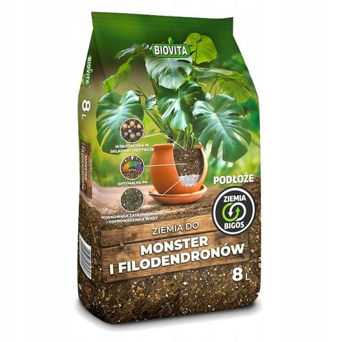 Ziemia Biovita Bigos 8L - lekkie podłoże do monster i filodendronów na Arena.pl