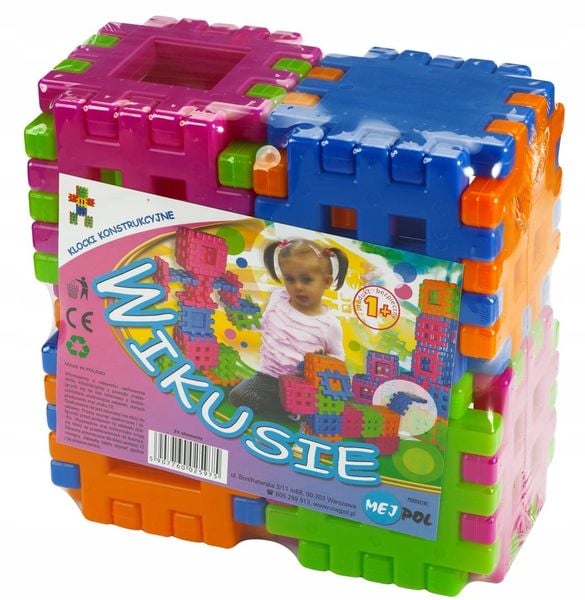 Klocki konstrukcyjne Wikusie 24 25975 zdjęcie 2