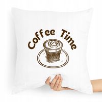 Prezent Poduszka Dla Baristy Coffee Time Z Nadrukiem Ze Zdjęciem