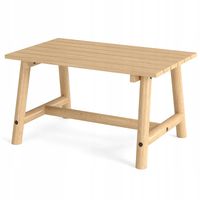 Stół Costway drewno prostokątny 90 x 55 x 50 cm