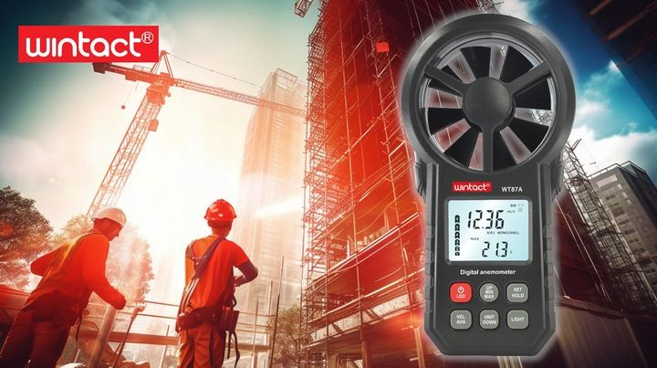 WIATROMIERZ ANEMOMETR MIERNIK WIATRU I TEMPERATURY zdjęcie 9