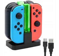 ŁADOWARKA STACJA ŁADUJĄCA DO KONTROLERÓW SWITCH / OLED ZE ŚWIATŁEM LED