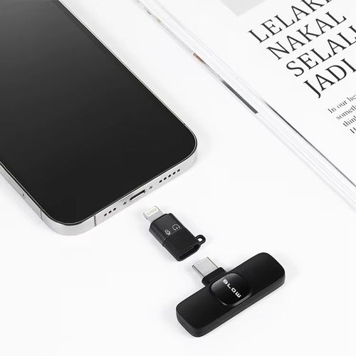 2x MIKROFON ODBIORNIK BEZPRZEWODOWY KRAWATOWY ADAPTER USB-C DO LIGHTNING na Arena.pl