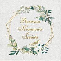 Serwetki flizelinowe PAW Pierwsza Komunia Święta 50SZT